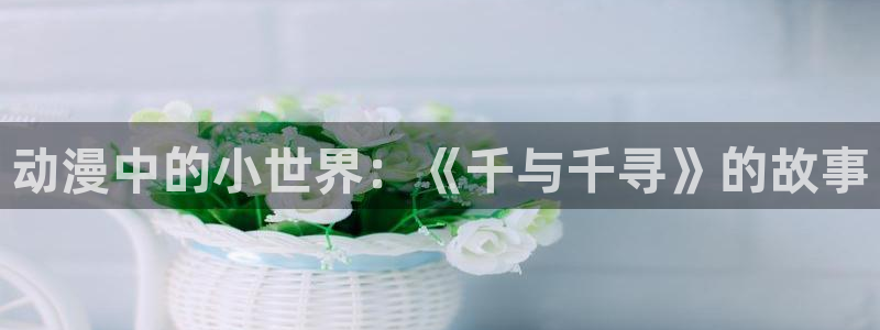 age动漫官网在线入口：动漫中的小世界：《千与千寻》的故事